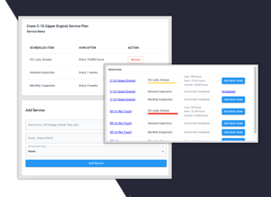 Preventative Maintenance modules on Rapid Fleet