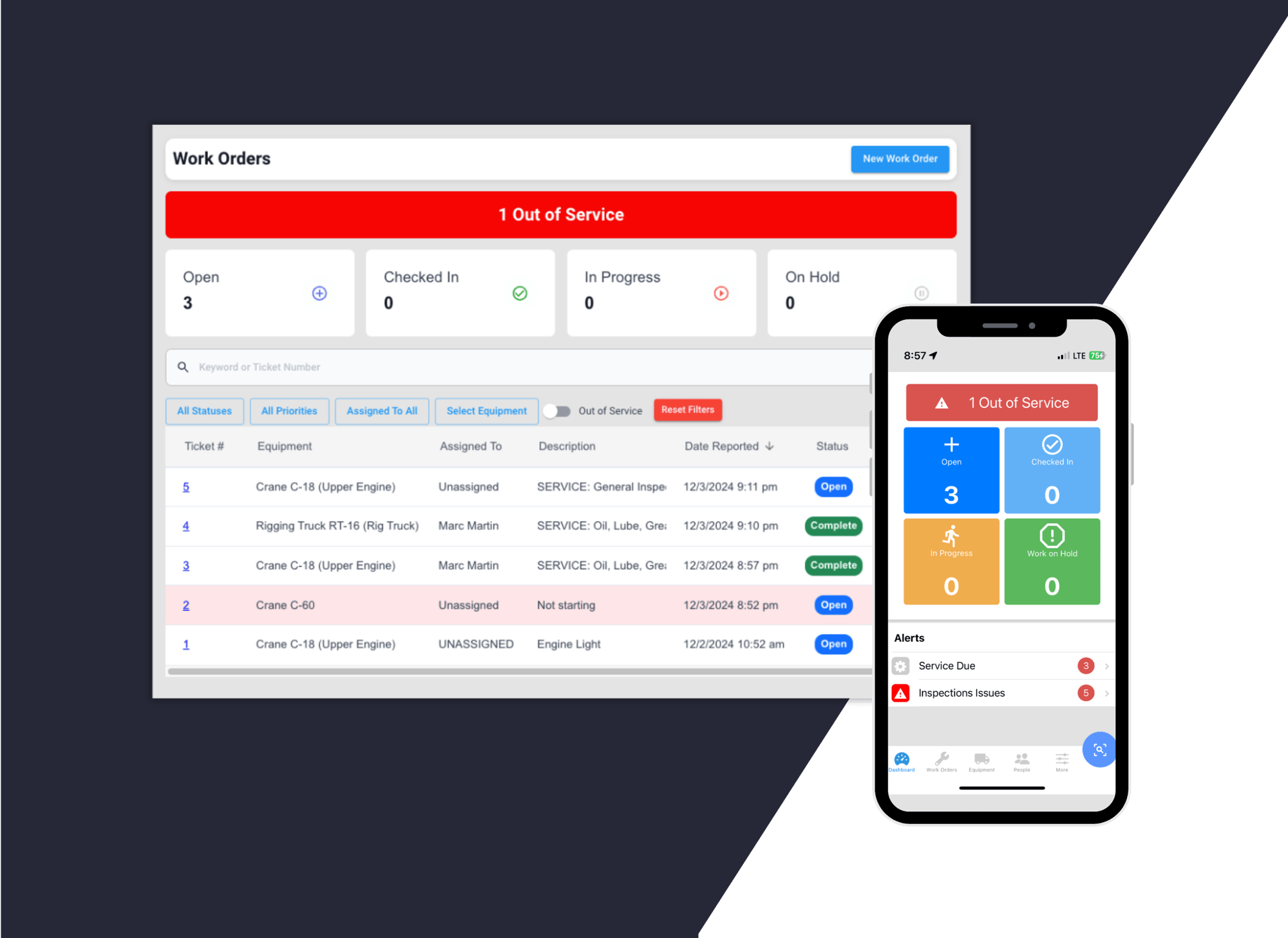 Rapid Fleet | Integrated Heavy Equipment Maintenance Software